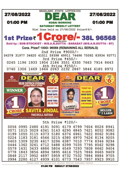 29 তারিখ ডিয়ার লটারি|Lottery Sambad Result Today 29.7.2023 1PM 6PM 8PM Live: .